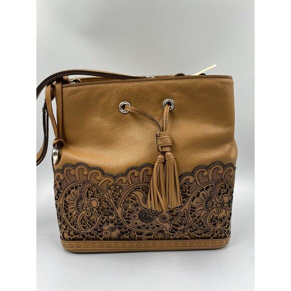 Brighton Leather bucket bag Clover Clementine Handbag - Picture 2 of 8